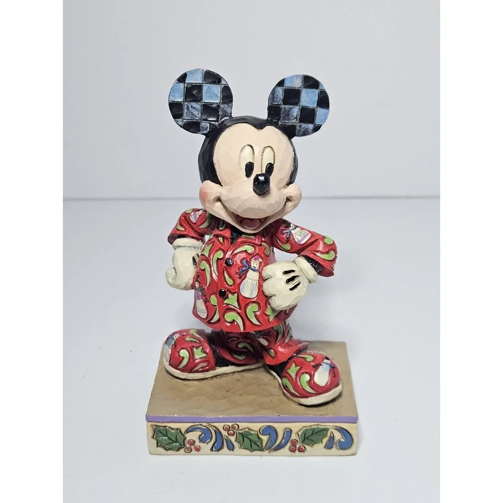 Jim Shore Disney Traditions Magical Morning Mickey Christmas Pajamas Figurine - Picture 2 of 8